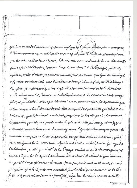 Lettre de Castillon à D'Alembert, 18 octobre 1772 Lettre de Castillon à D'Alembert, 18 octobre 1772