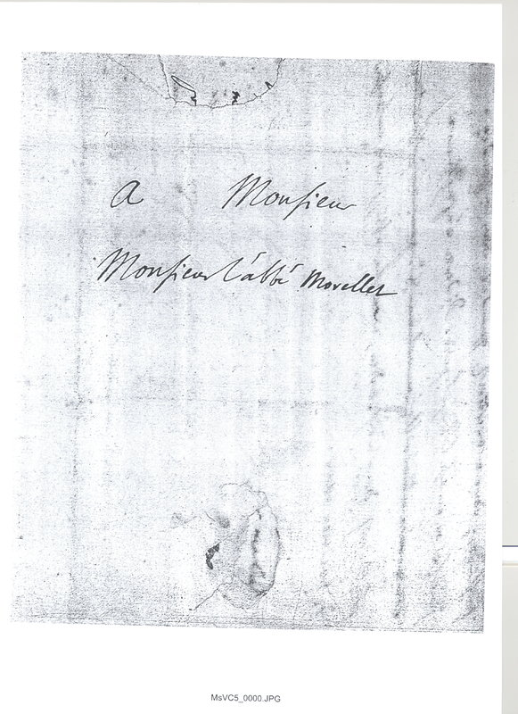 Lettre de D'Alembert à Morellet, 14 août 1758 Lettre de D'Alembert à Morellet, 14 août 1758