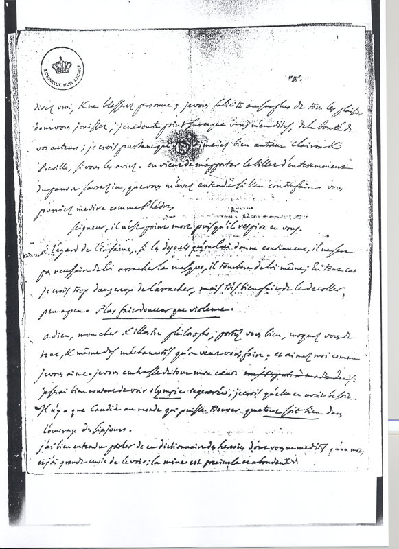 Lettre de D'Alembert à Voltaire, 17 novembre 1762 Lettre de D'Alembert à Voltaire, 17 novembre 1762