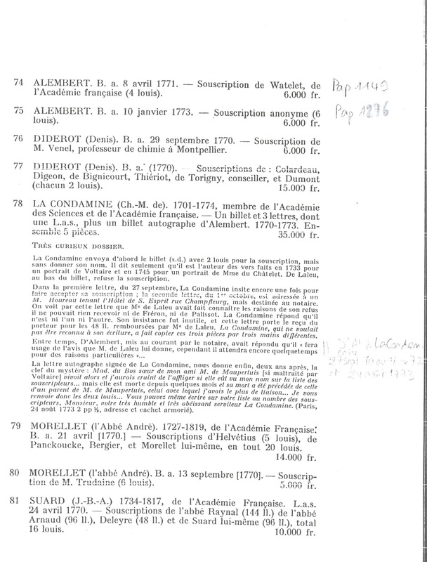 Lettre de D'Alembert à Delaleu, 8 avril 1771
