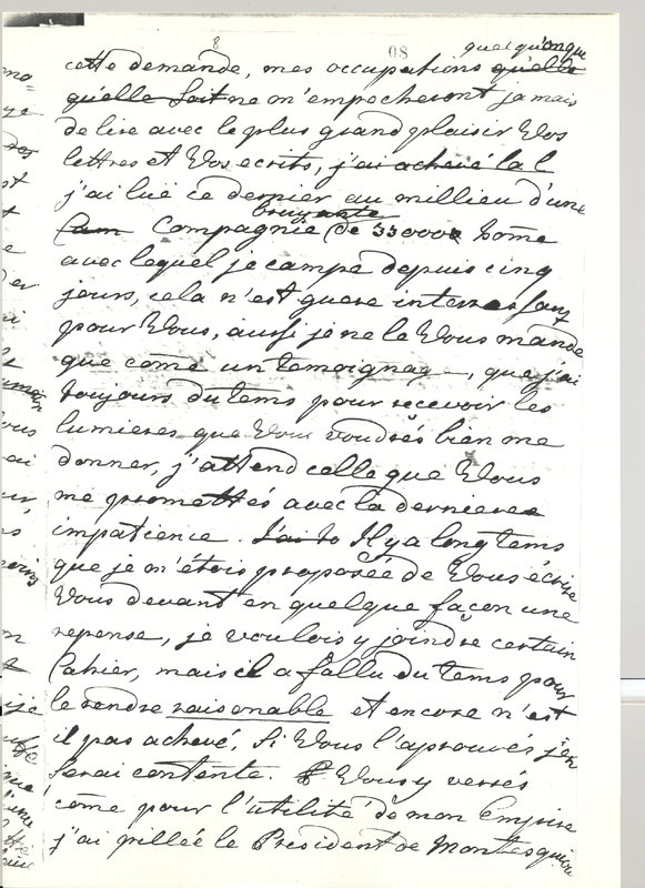 Lettre de Catherine II à D'Alembert, 27 juin 1765 Lettre de Catherine II à D'Alembert, 27 juin 1765
