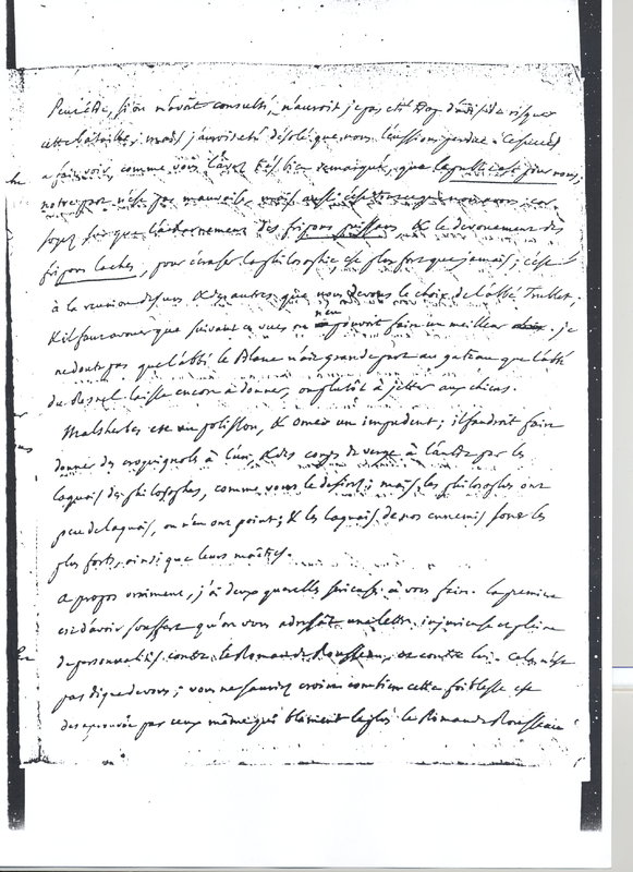 Lettre de D'Alembert à Voltaire, 9 mars 1761 Lettre de D'Alembert à Voltaire, 9 mars 1761