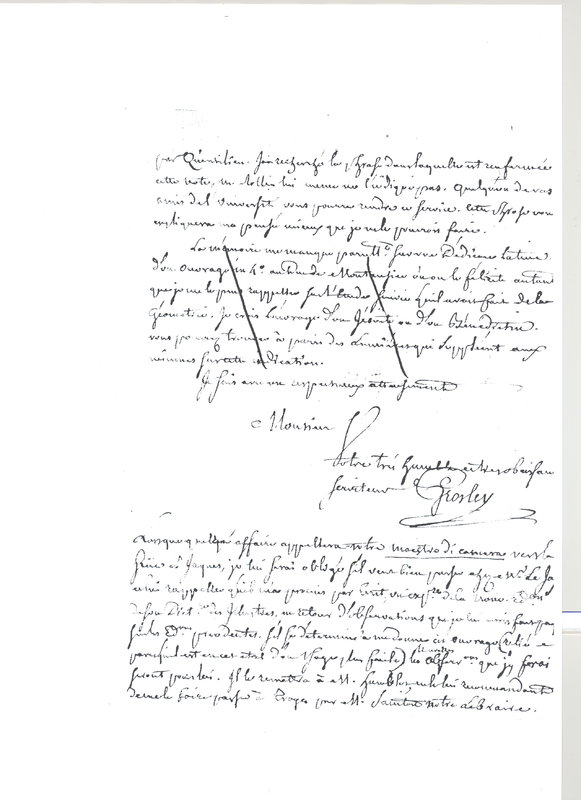 Lettre de Grosley à D'Alembert, 3 janvier 1779 Lettre de Grosley à D'Alembert, 3 janvier 1779