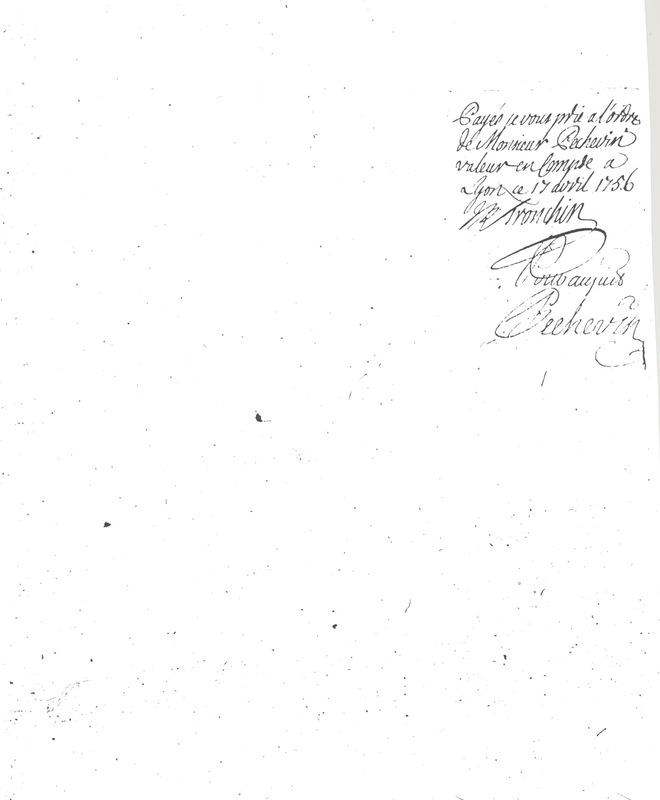 Lettre de Voltaire à D'Alembert, 28 décembre 1755 Lettre de Voltaire à D'Alembert, 28 décembre 1755