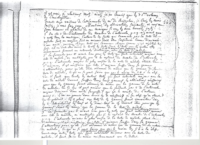 Lettre de Nau à D'Alembert, 27 avril 1770 Lettre de Nau à D'Alembert, 27 avril 1770