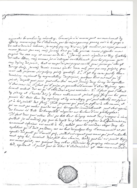 Lettre de Lagrange à D'Alembert, 19 janvier 1773 Lettre de Lagrange à D'Alembert, 19 janvier 1773