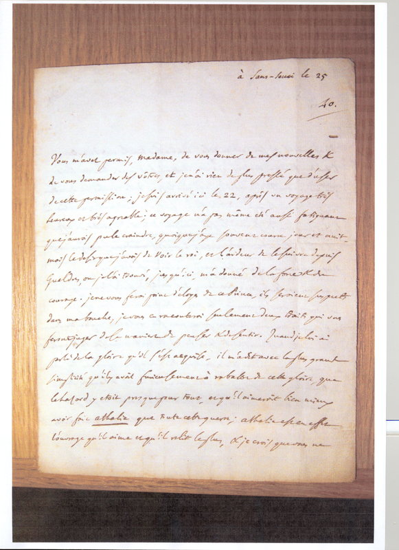 Lettre de D'Alembert à Mme Du Deffand (Vichy Chamron), 25 juin 1763 Lettre de D'Alembert à Mme Du Deffand (Vichy Chamron), 25 juin 1763