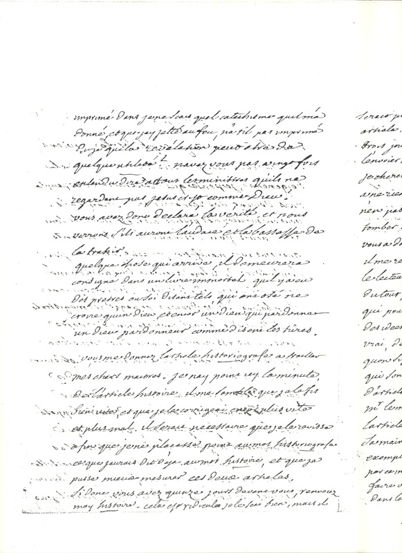 Lettre de Voltaire à D'Alembert, 29 décembre 1757