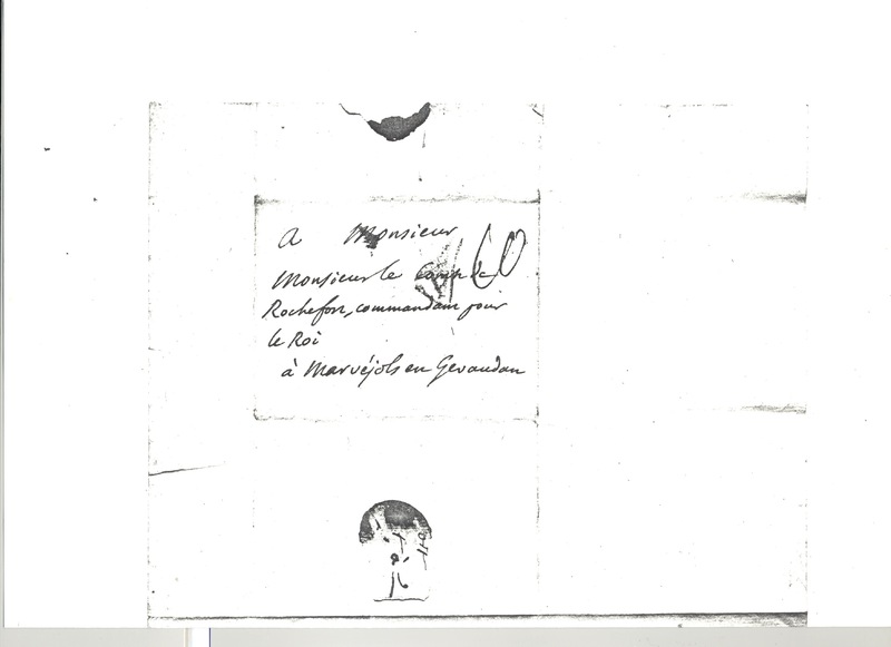 Lettre de D'Alembert à Rochefort d'Ally Jacques, 19 novembre 1781 Lettre de D'Alembert à Rochefort d'Ally Jacques, 19 novembre 1781
