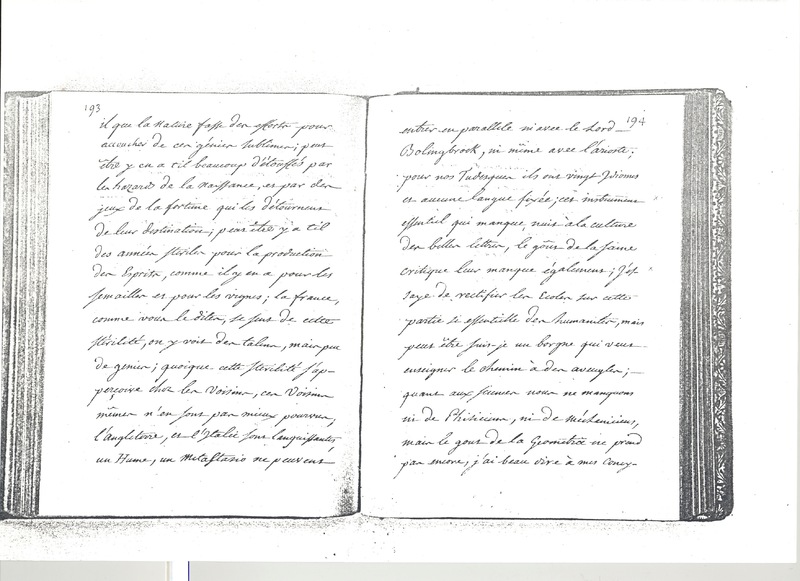 Lettre de Frédéric II à D'Alembert, 28 janvier 1773 Lettre de Frédéric II à D'Alembert, 28 janvier 1773