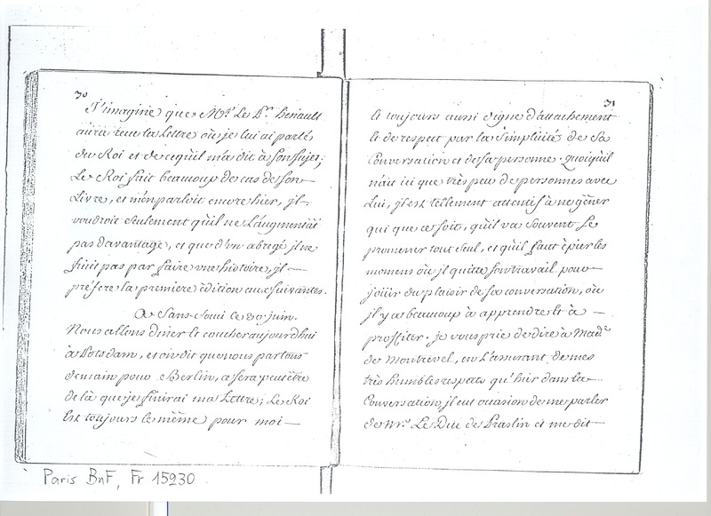 Lettre de D'Alembert à Mlle Lespinasse, 28 juin 1763