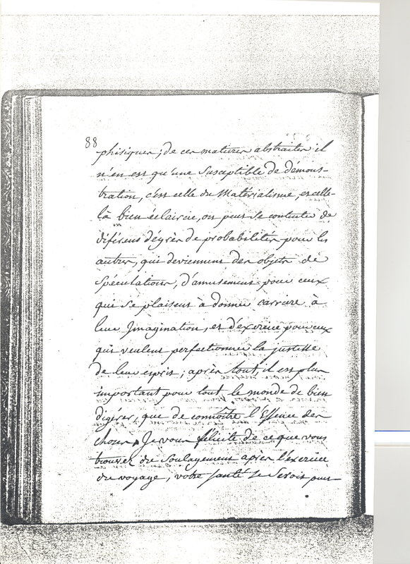 Lettre de Frédéric II à D'Alembert, 1er novembre 1770