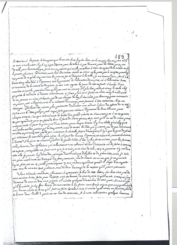 Lettre de Ray à D'Alembert, 14 novembre 1766 Lettre de Ray à D'Alembert, 14 novembre 1766