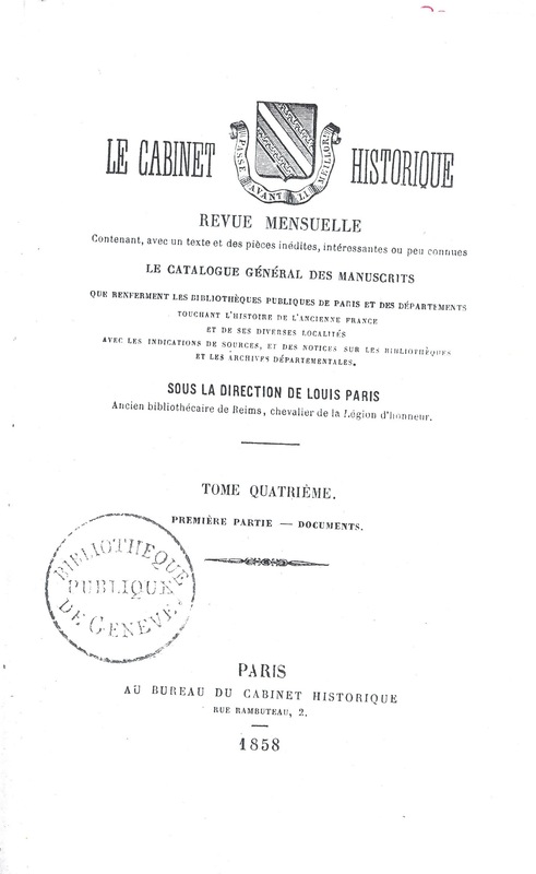 Lettre de D'Alembert à Bernardin de Saint Pierre, 30 mars 1775 Lettre de D'Alembert à Bernardin de Saint Pierre, 30 mars 1775