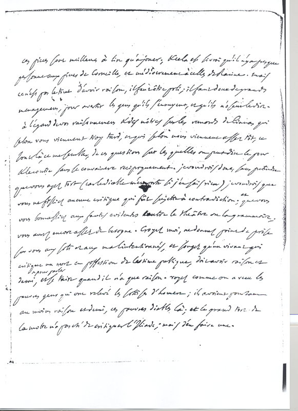 Lettre de D'Alembert à Voltaire, 10 octobre 1761 Lettre de D'Alembert à Voltaire, 10 octobre 1761
