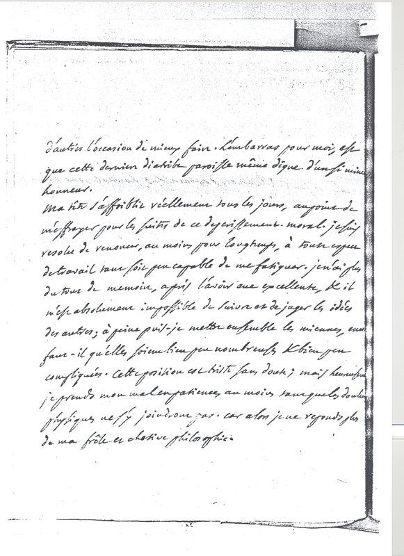 Lettre de D'Alembert à Lagrange, 22 décembre 1780 Lettre de D'Alembert à Lagrange, 22 décembre 1780
