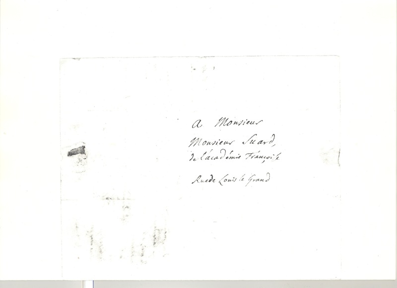 Lettre de D'Alembert à Suard Jean Baptiste Antoine, 22 mai 1778 Lettre de D'Alembert à Suard Jean Baptiste Antoine, 22 mai 1778