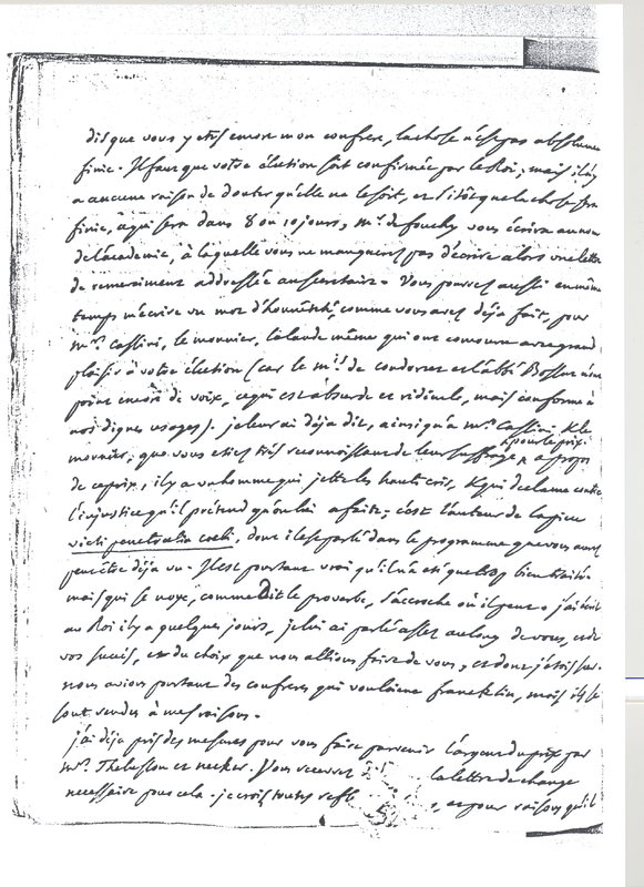 Lettre de D'Alembert à Lagrange, 21 mai 1772 Lettre de D'Alembert à Lagrange, 21 mai 1772