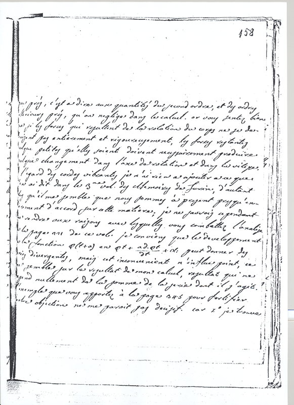 Lettre de Lagrange à D'Alembert, 15 août 1768 Lettre de Lagrange à D'Alembert, 15 août 1768