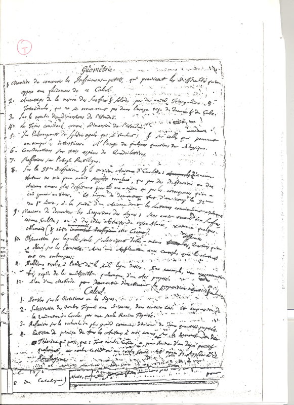 Lettre de Le Sage Georges Louis à D'Alembert, 3 août 1753 Lettre de Le Sage Georges Louis à D'Alembert, 3 août 1753