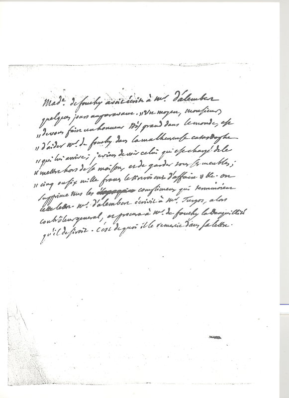 Lettre de Grandjean de Fouchy à D'Alembert, 20 avril 1775 Lettre de Grandjean de Fouchy à D'Alembert, 20 avril 1775
