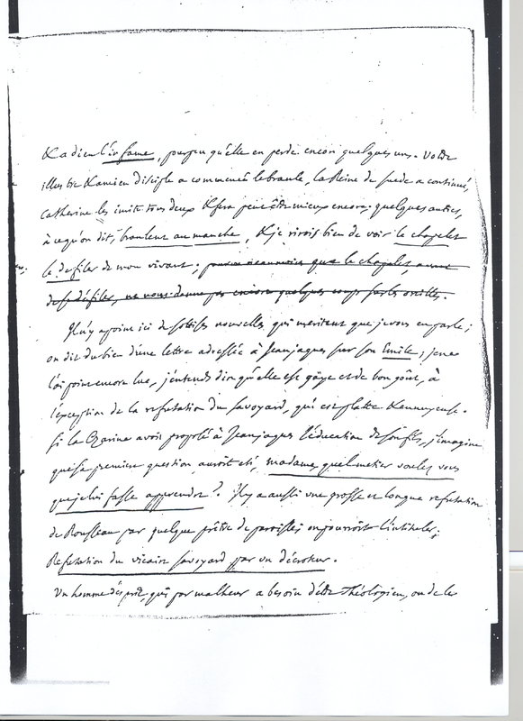 Lettre de D'Alembert à Voltaire, 2 octobre 1762 Lettre de D'Alembert à Voltaire, 2 octobre 1762