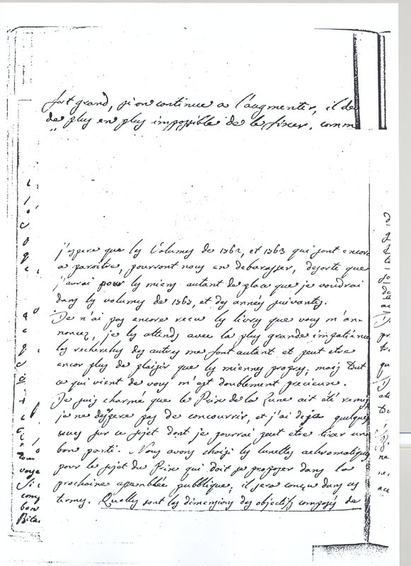 Lettre de Lagrange à D'Alembert, 29 mai 1768