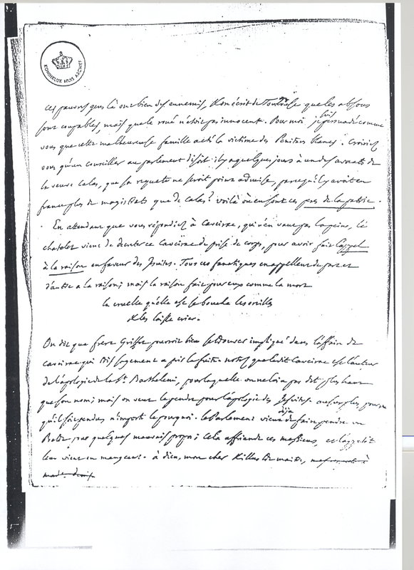 Lettre de D'Alembert à Voltaire, 12 janvier 1763 Lettre de D'Alembert à Voltaire, 12 janvier 1763
