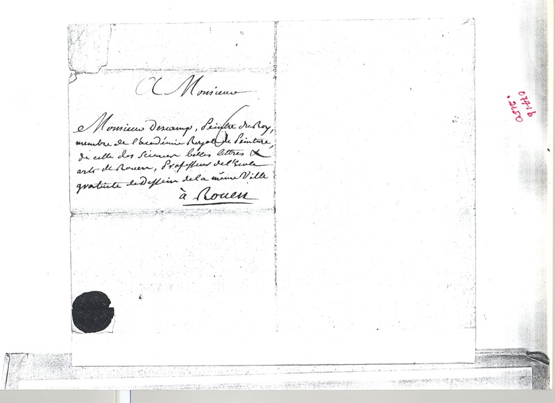 Lettre de D'Alembert à Descamps, 29 mars 1767 Lettre de D'Alembert à Descamps, 29 mars 1767