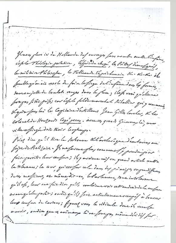 Lettre de D'Alembert à Voltaire, 22 septembre 1767 Lettre de D'Alembert à Voltaire, 22 septembre 1767