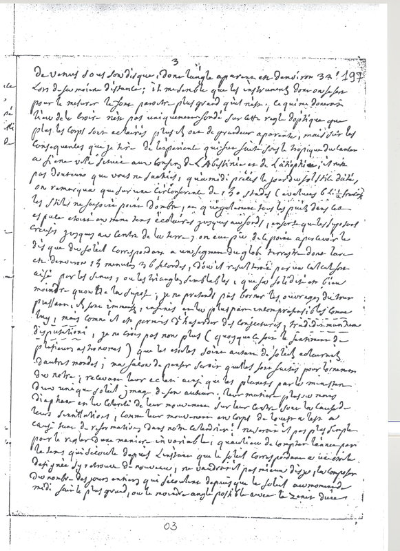 Lettre de Roubin à D'Alembert, 21 août 1773 Lettre de Roubin à D'Alembert, 21 août 1773