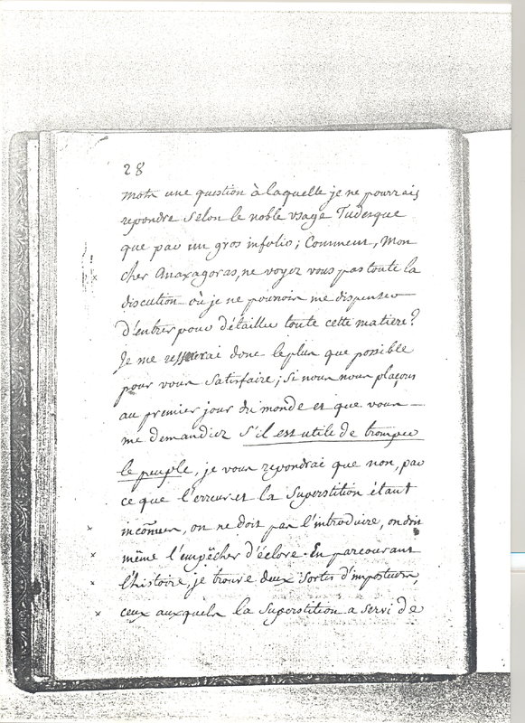 Lettre de Frédéric II à D'Alembert, 3 avril 1770 Lettre de Frédéric II à D'Alembert, 3 avril 1770