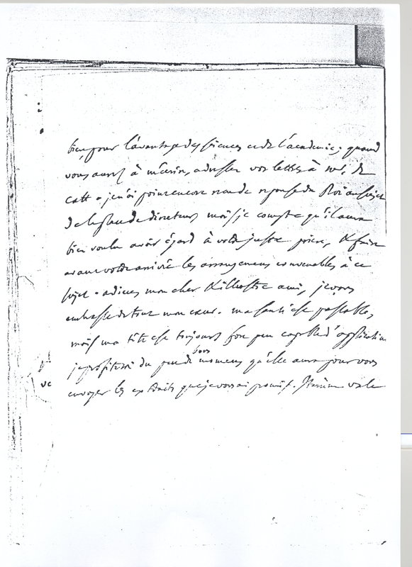 Lettre de D'Alembert à Lagrange, 6 octobre 1766 Lettre de D'Alembert à Lagrange, 6 octobre 1766