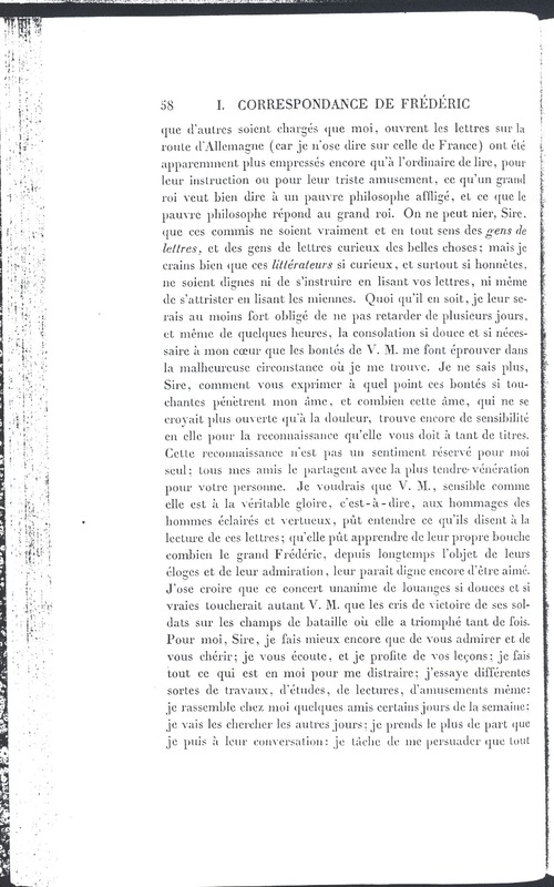 Lettre de D'Alembert à Frédéric II, 14 novembre 1776