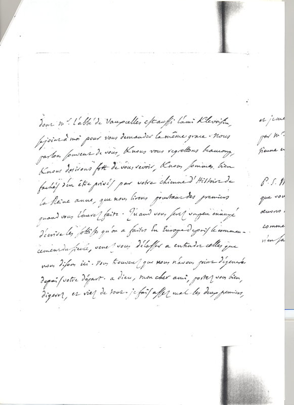 Lettre de D'Alembert à Hume David, 11 juin 1768 Lettre de D'Alembert à Hume David, 11 juin 1768