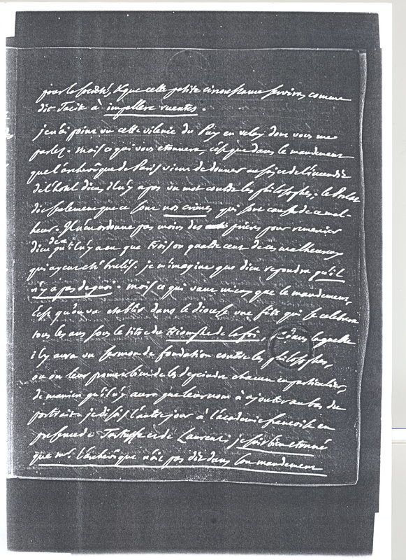 Lettre de D'Alembert à Voltaire, 9 janvier 1773 Lettre de D'Alembert à Voltaire, 9 janvier 1773