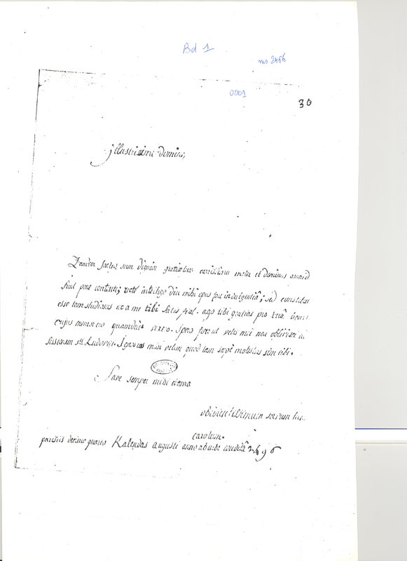 Lettre de Vimeux à D'Alembert, 14 août 1781 Lettre de Vimeux à D'Alembert, 14 août 1781