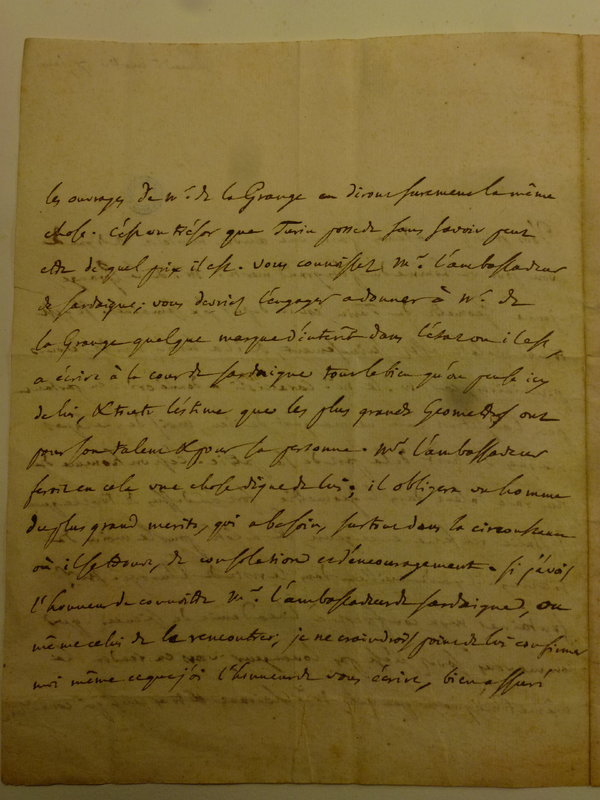 Lettre de D'Alembert à Mme Geoffrin (Rodet), 7 janvier 1764 Lettre de D'Alembert à Mme Geoffrin (Rodet), 7 janvier 1764