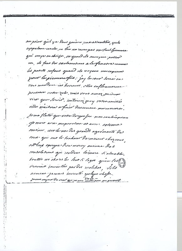 Lettre de Voltaire à D'Alembert, 7 septembre 1764