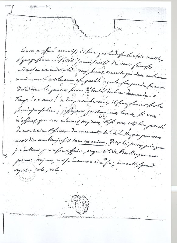 Lettre de D'Alembert à Voltaire, 18 février 1768 Lettre de D'Alembert à Voltaire, 18 février 1768