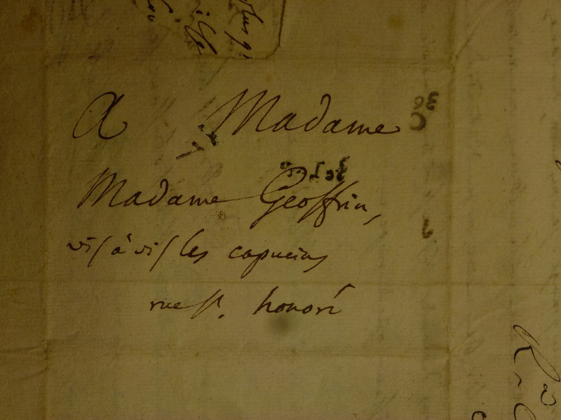 Lettre de D'Alembert à Mme Geoffrin (Rodet), 7 janvier 1764 Lettre de D'Alembert à Mme Geoffrin (Rodet), 7 janvier 1764