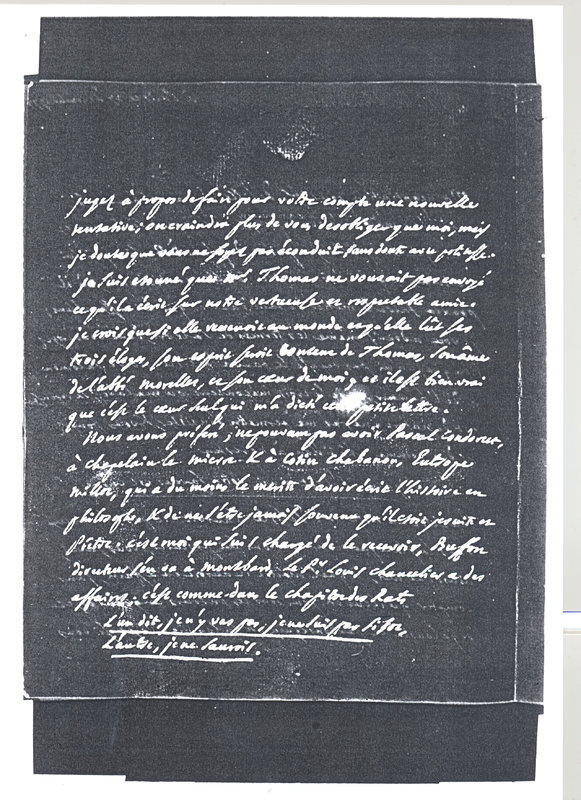 Lettre de D'Alembert à Voltaire, 27 décembre 1777 Lettre de D'Alembert à Voltaire, 27 décembre 1777
