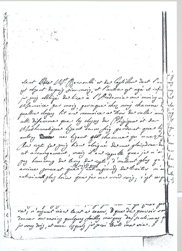 Lettre de Lagrange à D'Alembert, 2 juin 1769 Lettre de Lagrange à D'Alembert, 2 juin 1769