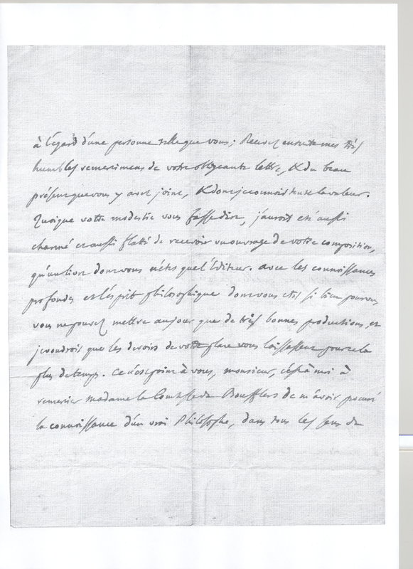 Lettre de D'Alembert à Allamand, 9 mars 1767 Lettre de D'Alembert à Allamand, 9 mars 1767