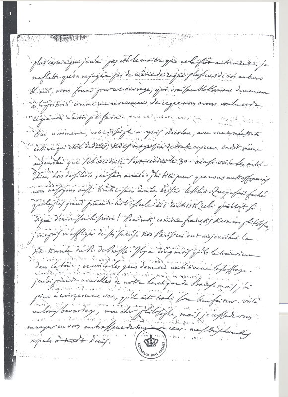 Lettre de D'Alembert à Voltaire, 11 janvier 1758 Lettre de D'Alembert à Voltaire, 11 janvier 1758