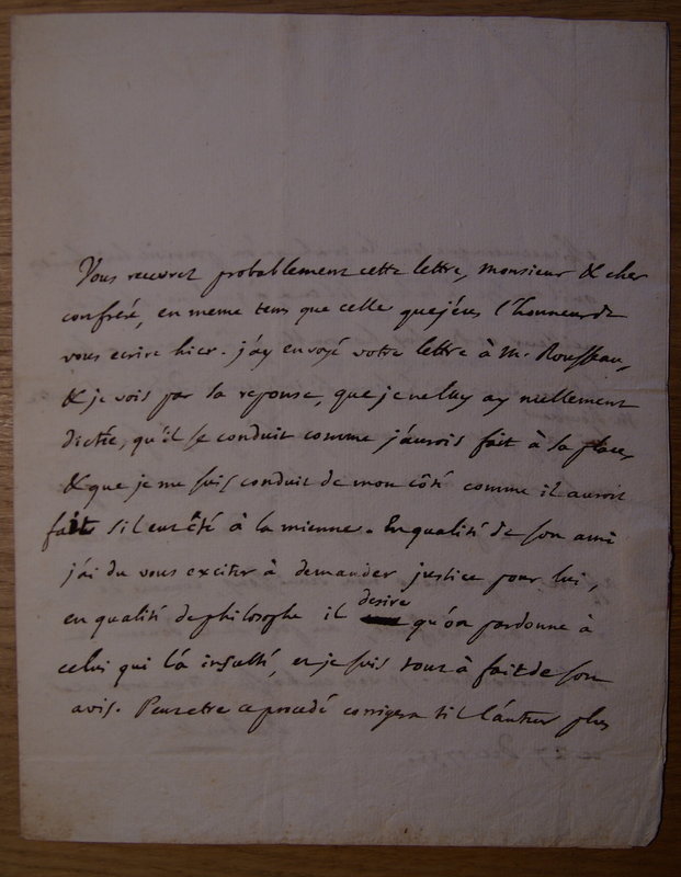 Lettre de D'Alembert à Tressan, 27 décembre 1755