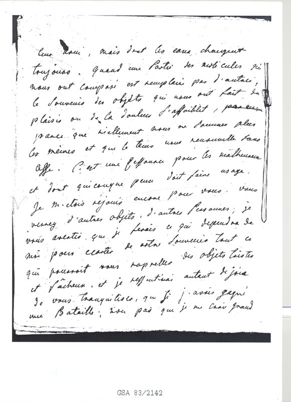 Lettre de Frédéric II à D'Alembert, 7 septembre 1776 Lettre de Frédéric II à D'Alembert, 7 septembre 1776