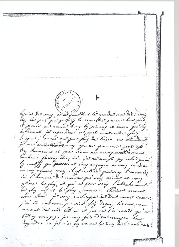 Lettre de Lagrange à D'Alembert, 3 novembre 1766 Lettre de Lagrange à D'Alembert, 3 novembre 1766