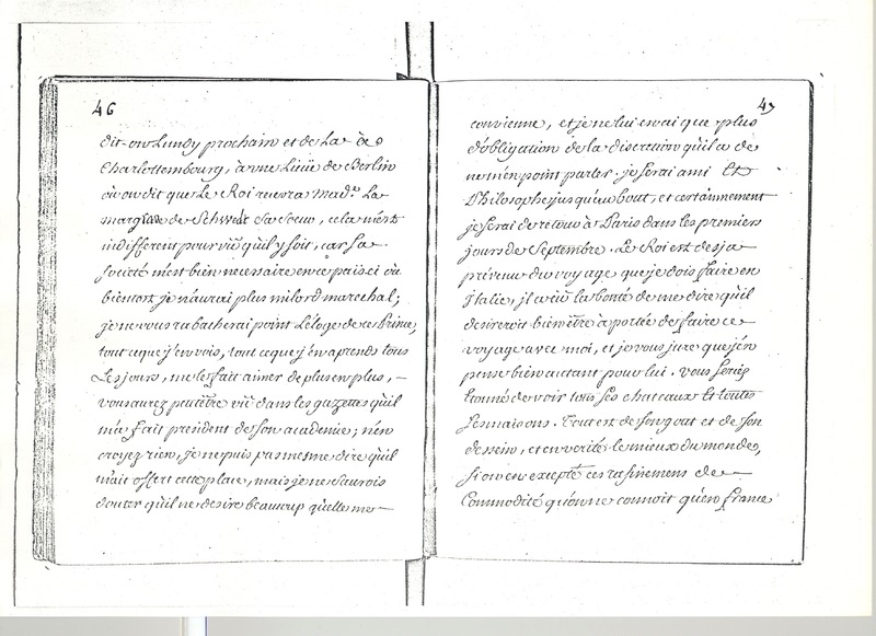 Lettre de D'Alembert à Mlle Lespinasse, 9 juillet 1763 Lettre de D'Alembert à Mlle Lespinasse, 9 juillet 1763