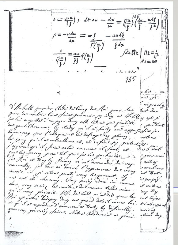 Lettre de Lagrange à D'Alembert, 3 novembre 1766 Lettre de Lagrange à D'Alembert, 3 novembre 1766